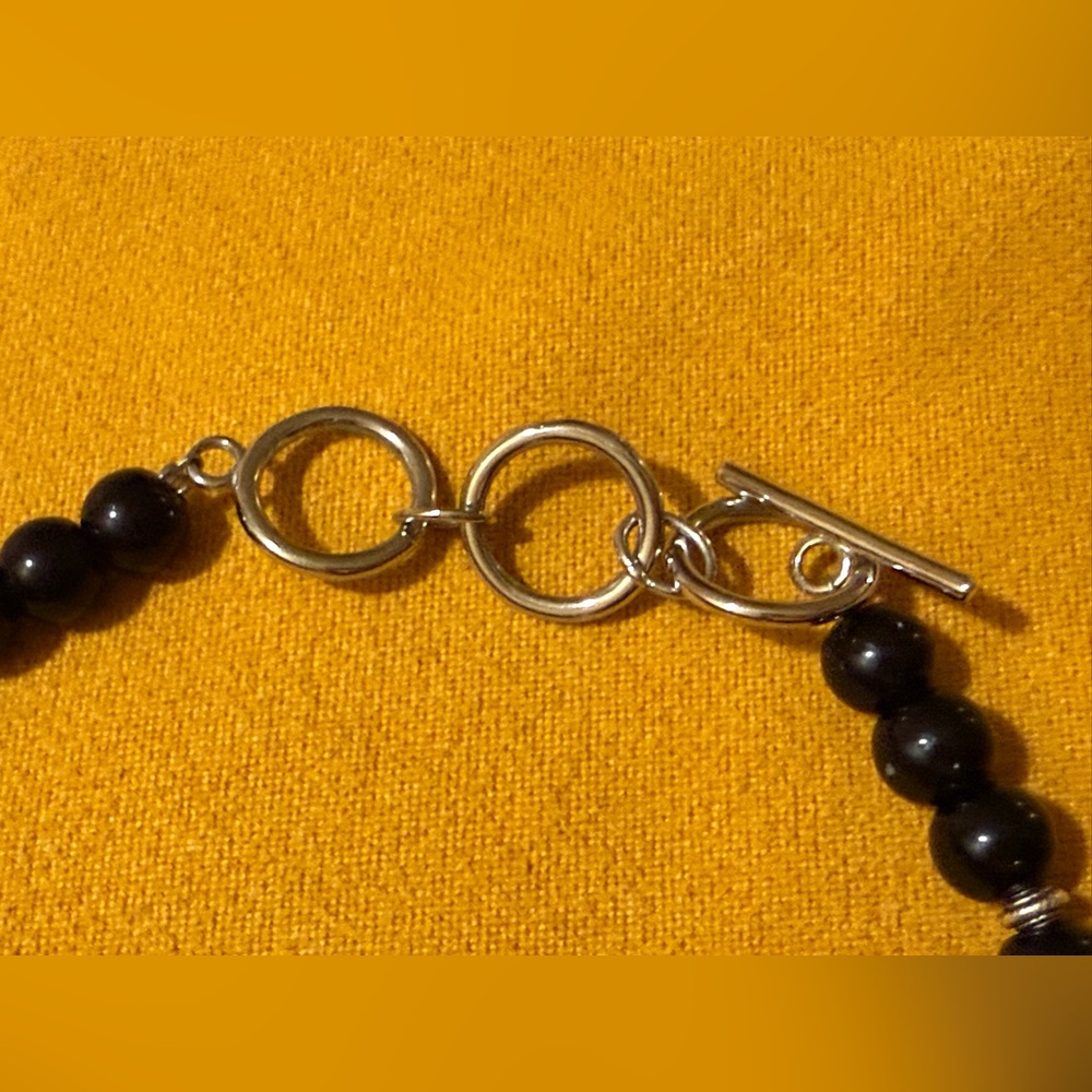 Beaded Large Floral Ceramic Statement Necklace - image 6